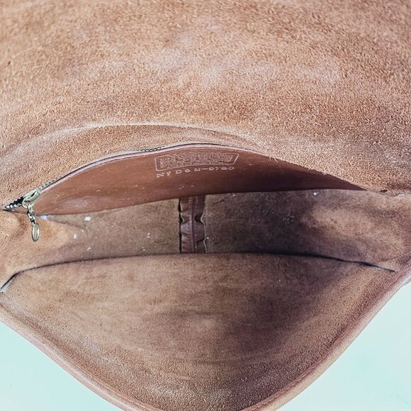 Vintage 1970's Coach Brown Leather Turnkey Crossbody with Matching Wallet, EUC - Picture 4 of 8